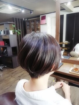 プラス(PLUS) イメチェン　ダークブラウンハンサムショート