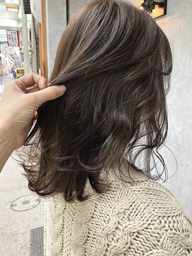 ノア(noa) 【ブリーチ無し】Wケアカラーでミルクティーグレージュ