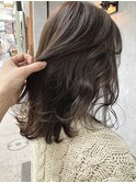 【ブリーチ無し】Wケアカラーでミルクティーグレージュ