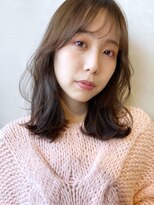 アイティーバイアルバム 藤沢店(IT by ALBUM)&nbsp;顔まわりレイヤー_ミニウルフテラコッタくすみブルー_28581