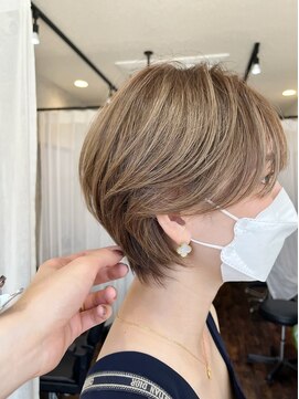 ファンド 千葉(fand) ペールベージュ/ハイライト/ショート/デザインカラー/髪質改善