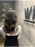 インナーカラーホワイトベージュ