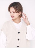 美髪/ホワイトグレージュ/ネビージュ/大人かわいい/[新宿駅］