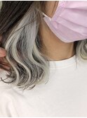 20代30代大人かわいいイヤリングカラー外ハネボブ立体感