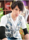 長めバングの重軽メンズマッシュルームヘアc5浦和20代30代40代