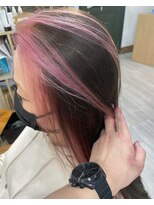 ヘアーガーデン シュシュ(hair garden chou chou) フェイスフレーミングカラー【桜ピンクversion】