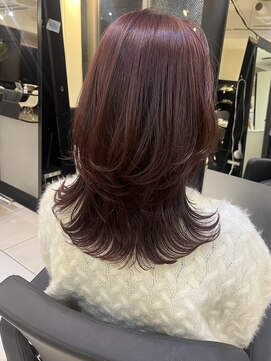 アクアオモテサンドウ(ACQUA omotesando) △大人可愛いピンクラベンダーブラウン艶カラーレイヤーカット