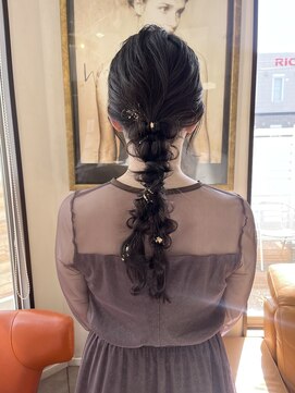 コレットヘア(Colette hair) お呼ばれローポニーarrange .*。