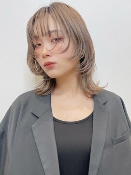 トルネード(TORNADO) フェイスレイヤーウルフ グレージュt86