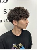 王道パーマスタイル