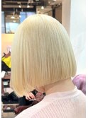 9801タンバルモリ金髪ボブニュアンスカラーシルキーベージュ