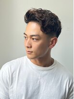 グルーマーズトウキョウ(GROOMER/S TOKYO)&nbsp;神保町スペインカールブルーブラック爽やかスパイキーショート