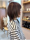 大人ウルフカット