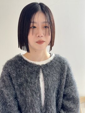 ヨーク(YOKE) 【YOKE】アッシュグレーオリーブグレージュ縮毛矯正薄め前髪