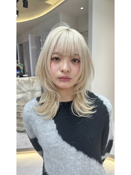 ロンド レア 天神大名店(Lond Le’a) メルティカラー/ウェーブミディアム /似合わせカットスタイル