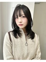 ユーフォリア 渋谷グランデ(Euphoria SHIBUYA GRANDE)&nbsp;ミディアムレイヤー　ワンカール　顔まわりカット