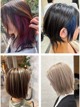 ティーズピーク(ty s peak)の写真/【春日井/勝川】ダメージレスなハイトーンWカラー/抜け感ベージュカラー/インナーカラーはお任せください◎