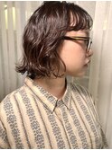 ボブパーマ/ウェーブヘア/イメチェン/クセ毛風パーマ