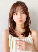 艶感モテ髪エアリーカールくせ毛風カールシースルーバング