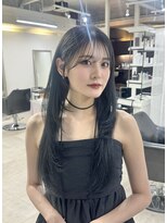 クレム 博多駅店(ChLem) ミディアムレイヤー 艶カラー 暗髪 韓国風 髪質改善 福岡美容室