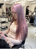 ホワイトピンク ブリーチ2.3回 ケアブリーチ