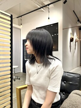 ジプソ(Gypso) ハッシュカット×ブルーブラック