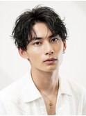 ビジネスメンズショートリクルートセンターパートツーブロック