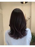 ブリーチ履歴で作るラベンダーブラウンニュアンスウルフ
