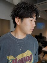 メンズサロンオー 宮崎(Men's salon O.) ニュアンスパーマ 眉カット 刈り上げ ツーブロック 20代