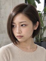 キリ 逗子(kiri)&nbsp;逗子葉山前下がりボブショートボブ前髪なしサイドパート眉毛M260