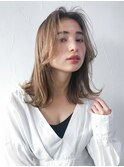 ナチュロブ_かきあげロングマロンベージュ_8339