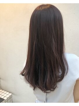 モルニ(MORNI) ダークブラウン_マロンベージュ Aラインボブ かきあげ