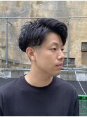 30代40代メンズパーマスタイル 癖毛風ワンカールパーマ