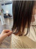 オレンジインナーカラー◎