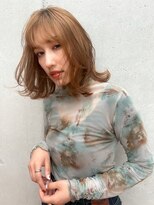 グロウバイニューヨークニューヨーク(Grow by NYNY)&nbsp;【打越】ミディアム×ボブ×ベージュブラウン