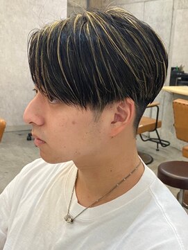 エルマーク 梅田(L-MARK) シースルーマッシュブリーチダブルカラーフェイスフレーミング