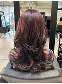 ＊ロングウルフレイヤーカット！くびれロングレイヤスタイル
