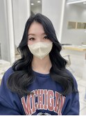 かきあげ前髪 レイヤーカット韓国ヘア