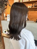 ミルヘアデザイン(mil hair design)&nbsp;韓国くびれレイヤーカットベージュカラーグレージュカラー