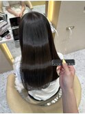 艶髪ストレート/ロング切りっぱなし
