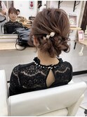 結婚式ヘア シニヨンルーズアップ