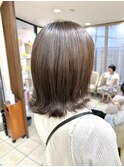 オンブレグレージュオリーブベージュくびれミディ大人美人