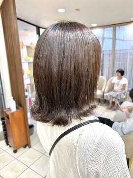 クオリス 上板橋店(QUALIS) オンブレグレージュオリーブベージュくびれミディ大人美人