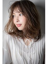 カバーヘア ブリス 北浦和(COVER HAIR bliss)&nbsp;透明感カラーワンカール小顔エアリーミディアムv北浦和30代40代