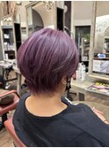 大人くびれショートピンクラベンダー