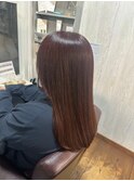 さらさら/艶ストレートロング/秋冬ブラウン/大人可愛い/髪質改善