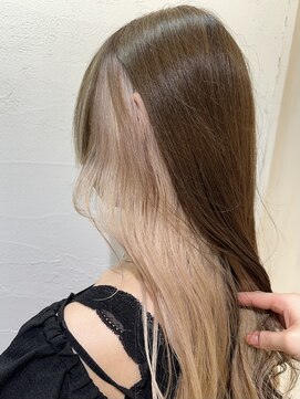 プライズ 成増店(prize) インナーカラー×ベージュダブルカラー成増