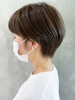 ショートくびれヘア顔周りレイヤー_ba333951
