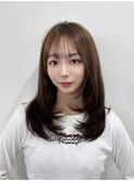 2wayヘア　ミディアムレイヤー　ハッシュカット　ワンカール