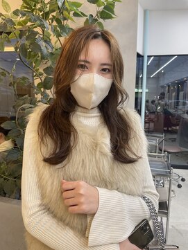 アム(am) 切りっぱなしボブグレージュボブミルクティーベージュボブ